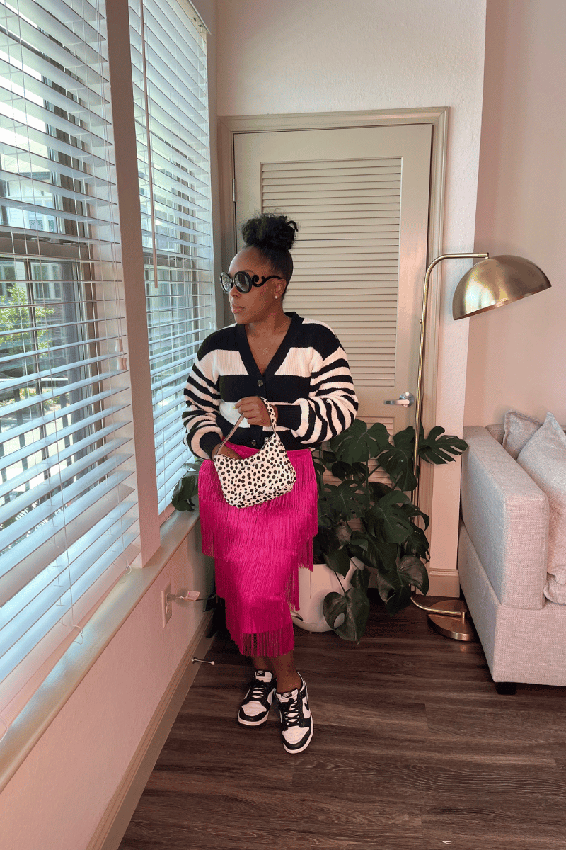 This Pink Fringe Skirt Made My Tiktok Go Viral, Let's Revisit It.