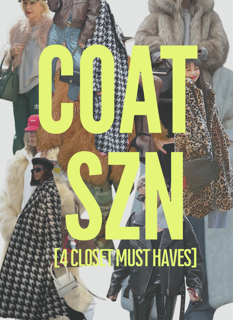 Coat SZN: The Only 4 Fall + Winter Coats You Actually Need